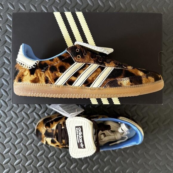 Adidas Wales Bonner X Samba Pony Leopard Sneakers - Picture 2 of 5